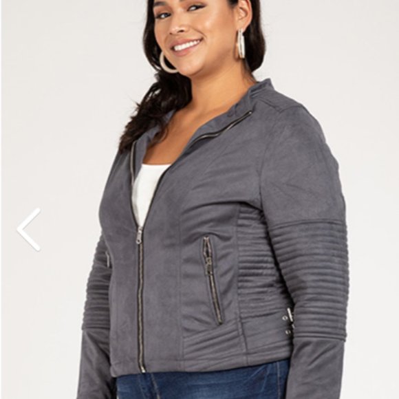 YMI Jackets & Blazers - YMI Faux Suede Jacket - Size 1X